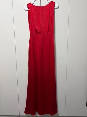 Ina Red Sleeveless Maxi Dress